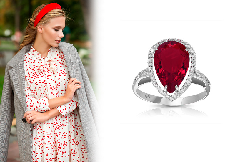 Перстень с крупным камнем, винтаж, тренды, ювелирные тренды, 585 Золотой