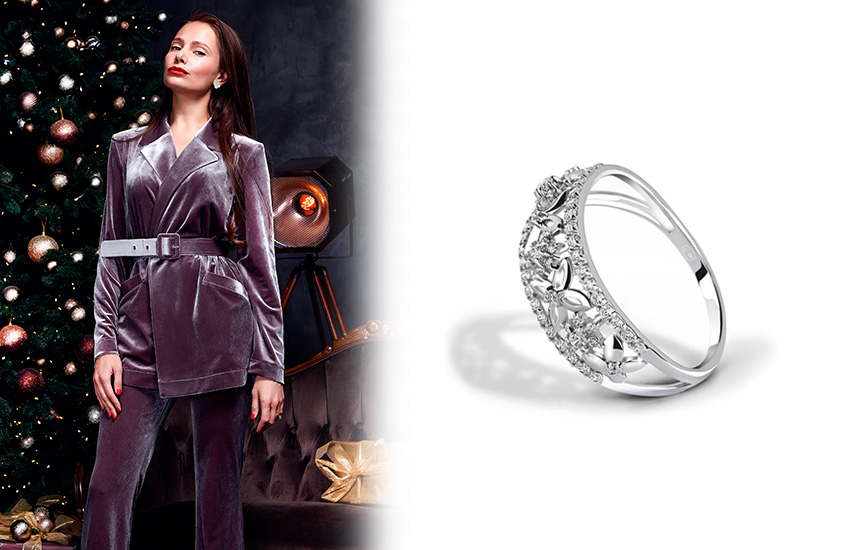 в чем встречать Новый год, Новый год 2021, образ, советы стилиста, костюмная пара, кольцо