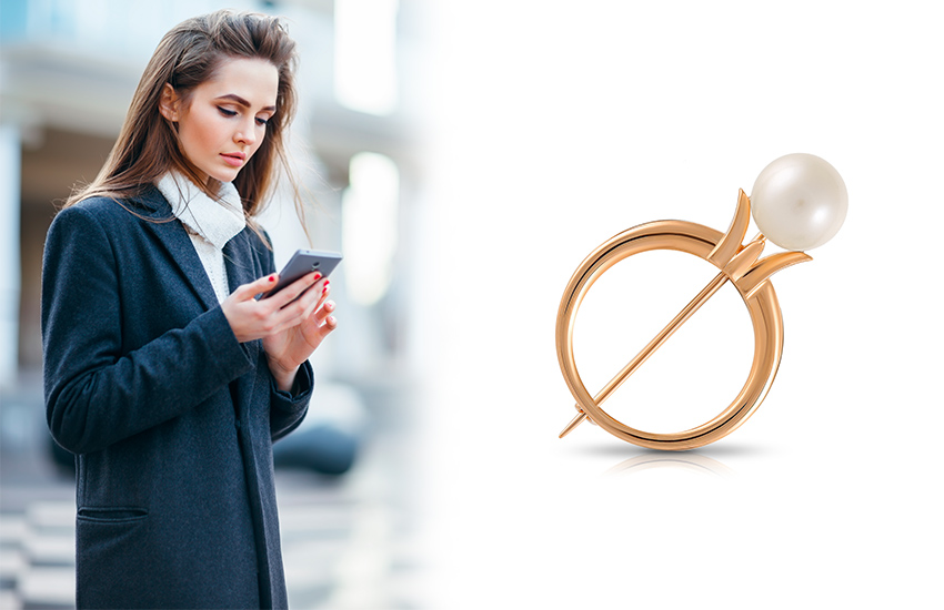 585 золотой девушка ювелирные украшения брошь