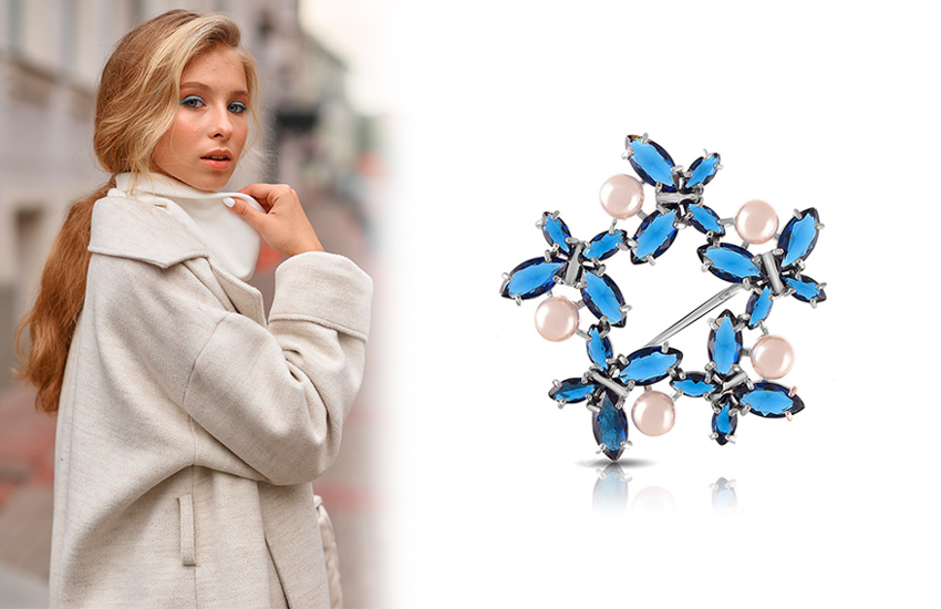 советы стилиста, тренды 2021, брошь, ювелирные тренды, аксессуары, 585 золотой