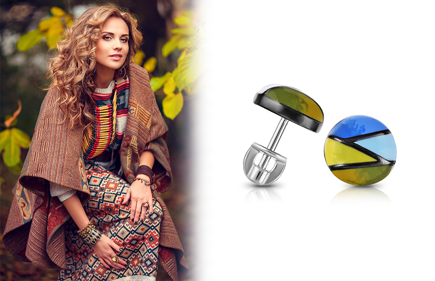 Пэчворк, тренды, советы стилиста, 585 золотой, серьги