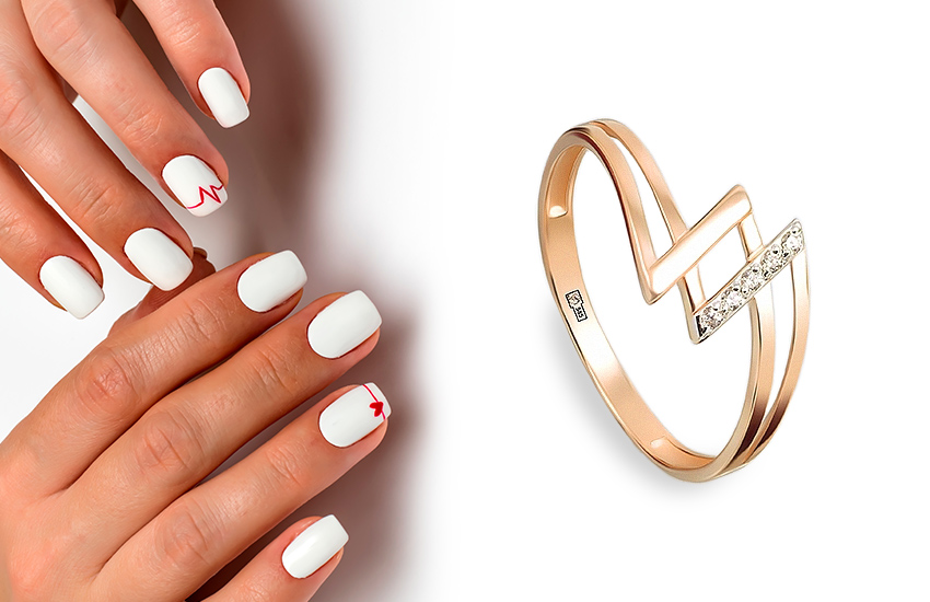 маникюр, советы, 14 февраля, День Святого Валентина, кольцо