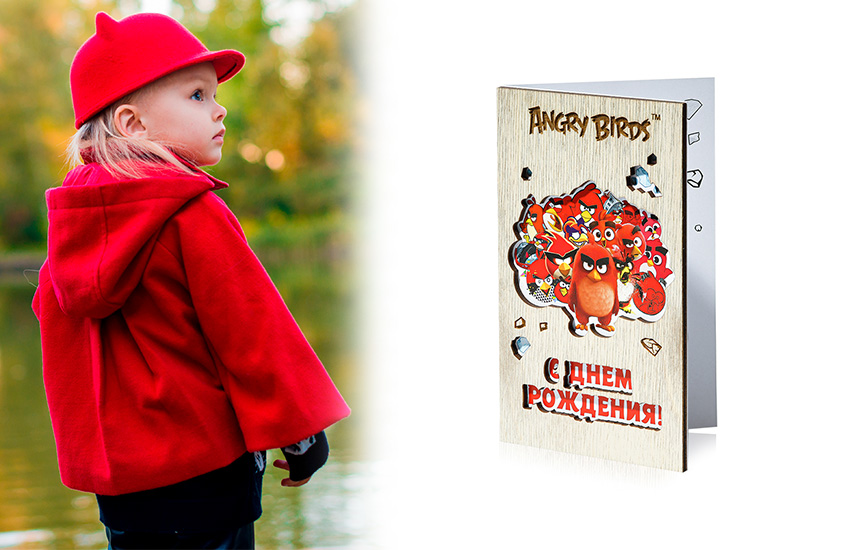Аngry birds, игра, мультфильм, 585 Золотой, открытка