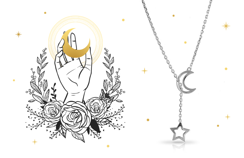 Лунный гороскоп, гороскоп на февраль, фазы Луны, советы астролога, колье