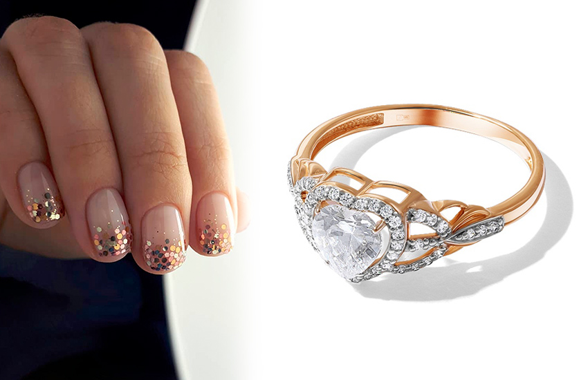 маникюр, советы, 14 февраля, День Святого Валентина, кольцо