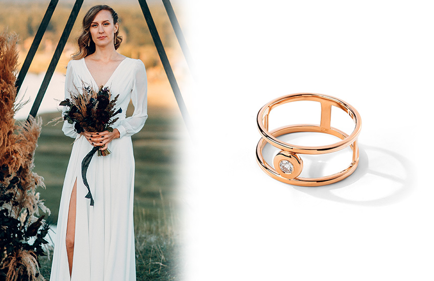 Образ невесты, свадебный стиль, геометрия, свадебные тренды, организация свадьбы, кольцо