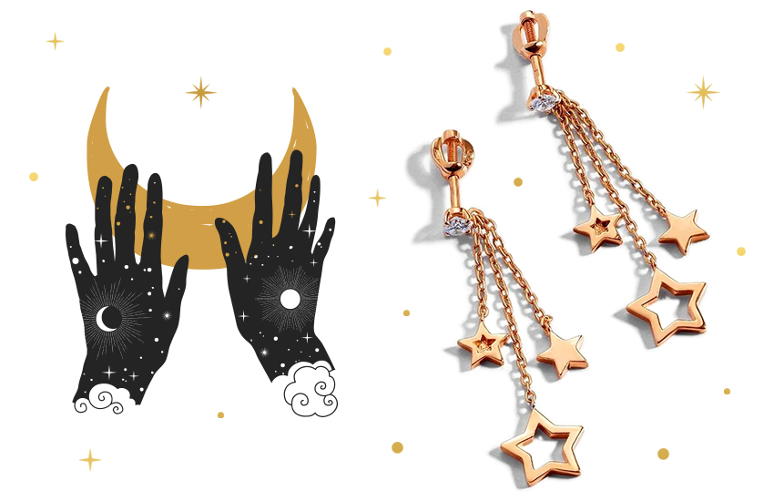 Лунный гороскоп, гороскоп на февраль, фазы Луны, советы астролога, серьги