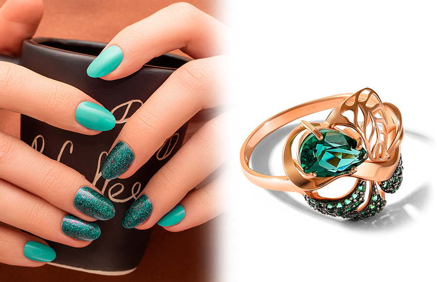 маникюр, нейл-арт, тренды, весна, кольцо