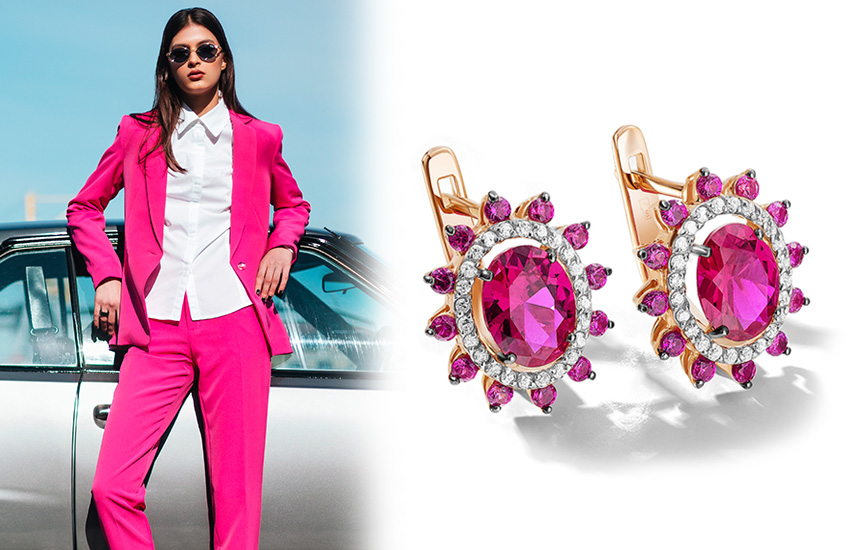 Яркий костюм, серьги, инвестиции в образ, стиль, советы стилиста, весна