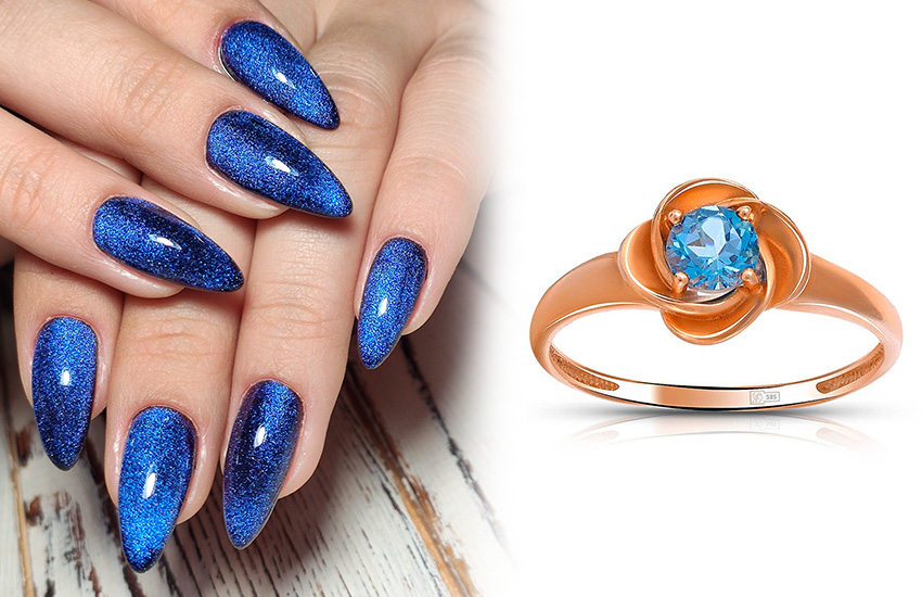 маникюр, нейл-арт, тренды, весна, кольцо