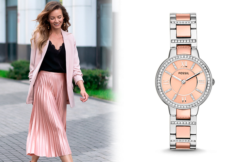 Нежная юбка, часы, инвестиции в образ, стиль, советы стилиста, весна