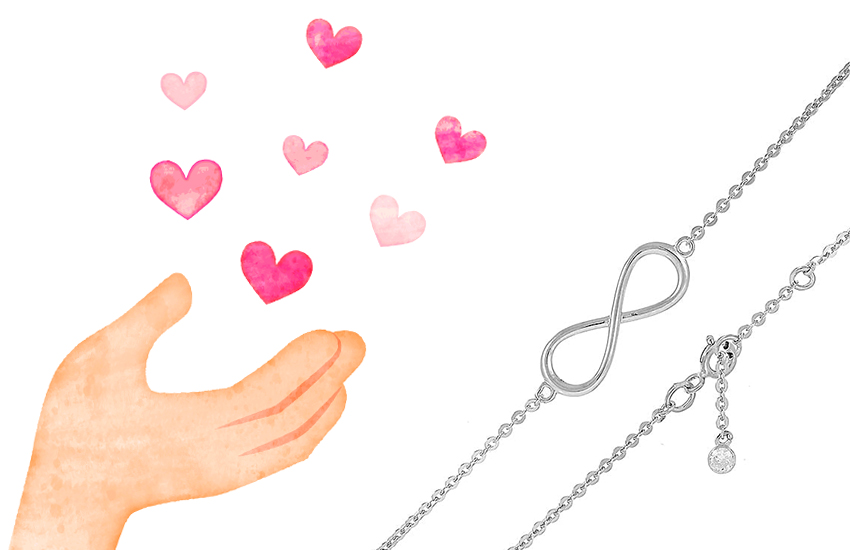 браслет на ногу, подарки со смыслом, 14 февраля, День Святого Валентина, символ, 585 золотой