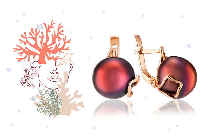 серьги, украшения с жемчугом, цвета жемчуга, история украшений, интересное, 585 золотой