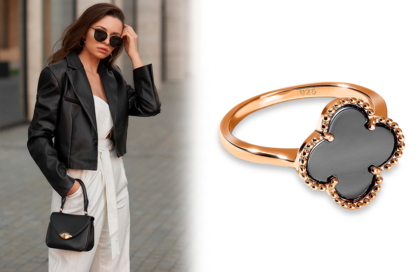 Кожаный жакет, кольцо, инвестиции в образ, стиль, советы стилиста, весна