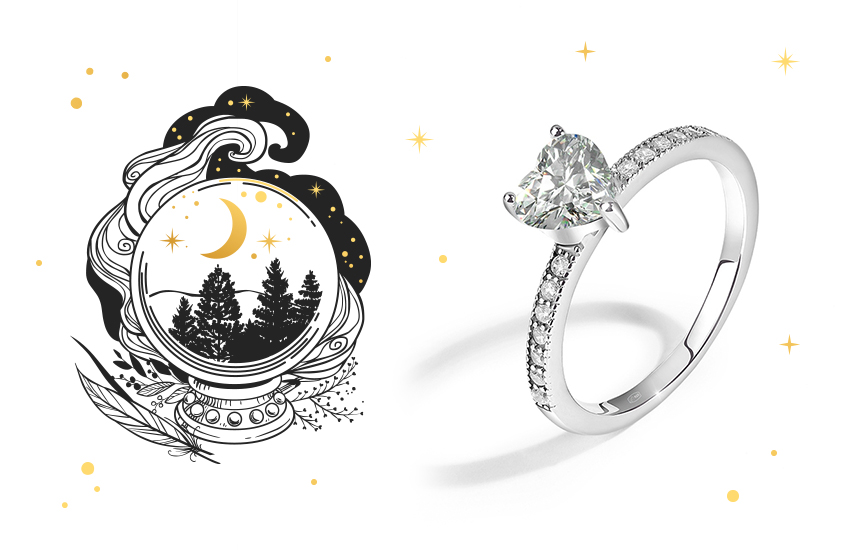 кольцо, луна, лунный гороскоп, камни-талисманы, советы астролога