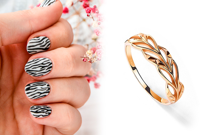 маникюр, нейл-арт, тренды, весна, кольцо