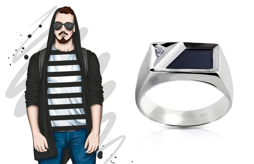 кольцо-печатка, подарки, до 1500, 23 февраля, идеи, 585 золотой