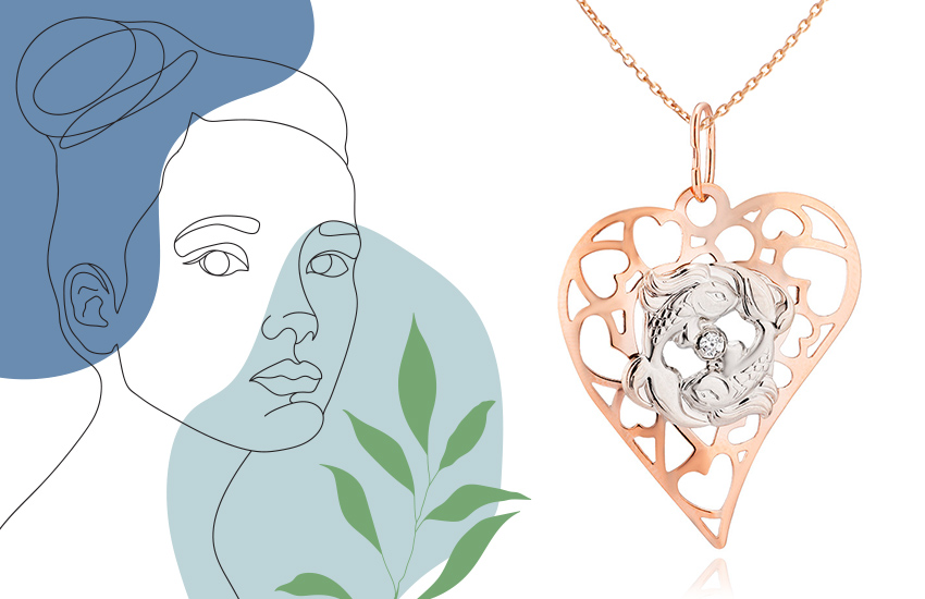 девушка-Рыба подарки гороскоп знак зодиака 585 золотой ювелирные украшения