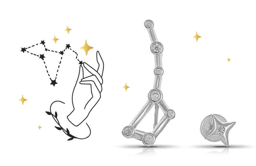 серьги-клаймберы, необычные украшения, ювелирные тренды, мода, 585 золотой