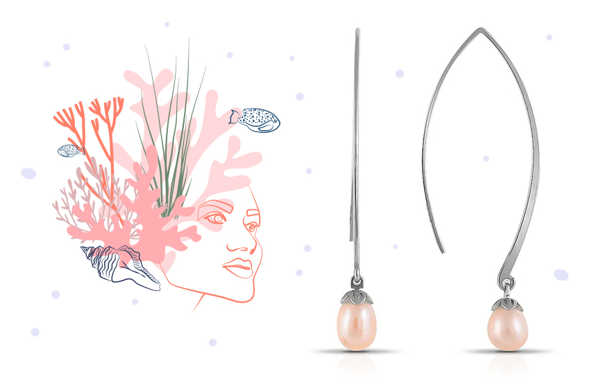 серьги, украшения с жемчугом, цвета жемчуга, история украшений, интересное, 585 золотой