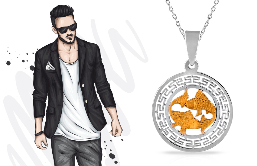 знак зодиака, подвеска, подарки, до 1500, 23 февраля, идеи, 585 золотой