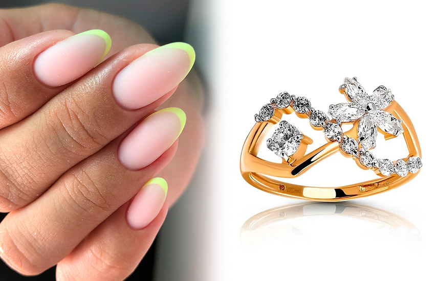маникюр, нейл-арт, тренды, весна, кольцо