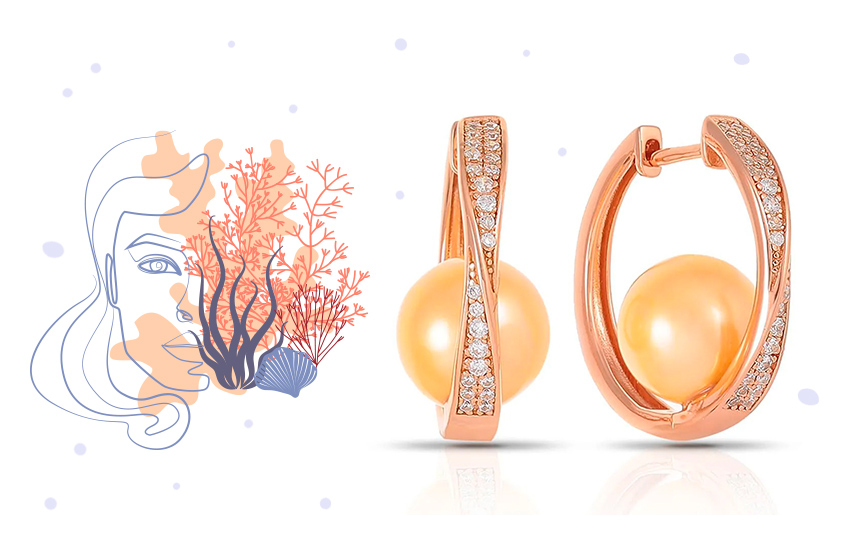 серьги, украшения с жемчугом, цвета жемчуга, история украшений, интересное, 585 золотой