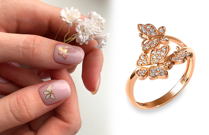 маникюр, нейл-арт, тренды, весна, кольцо