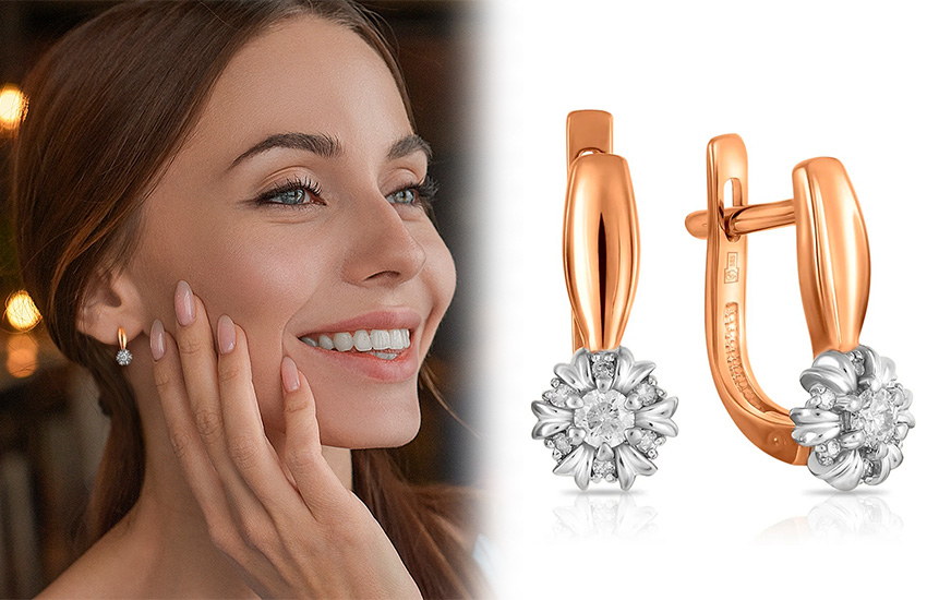 серьги, украшения с бриллиантом, советы эксперта, купить бриллианты, 585 золотой