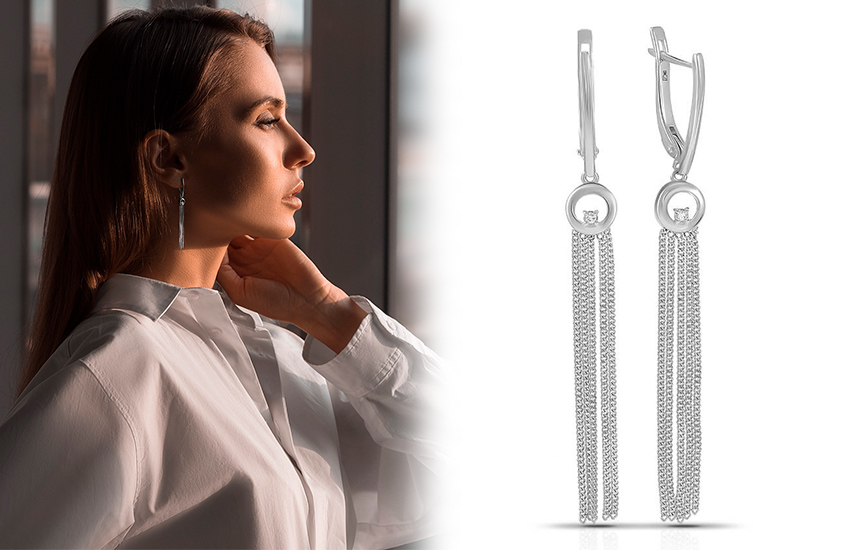 серьги, украшения с бриллиантом, советы эксперта, купить бриллианты, 585 золотой