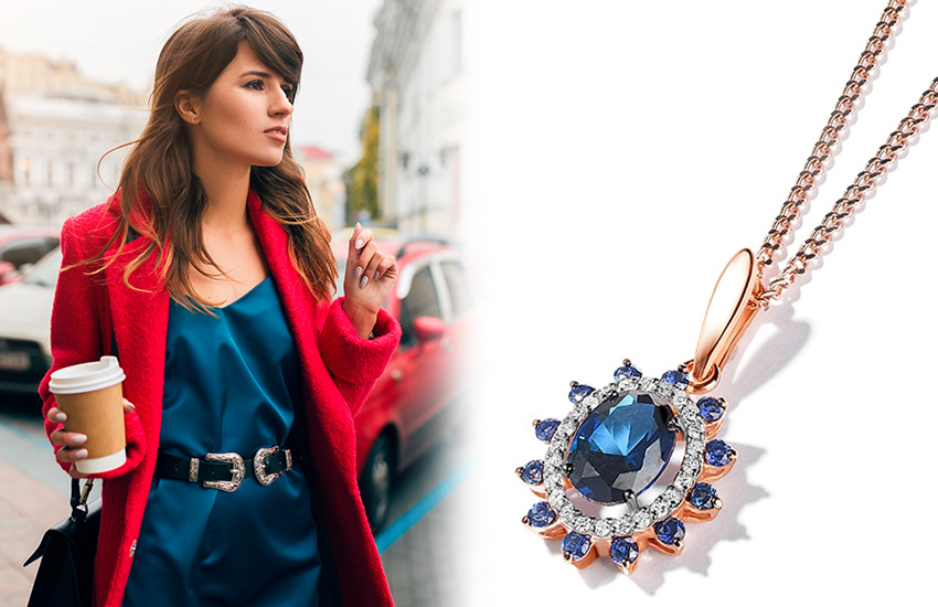 подвеска с камнем, ювелирные изделия, цветные камни, советы, образ, стиль, 585 золотой