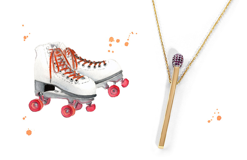 585 золотой ювелирные украшения ювелирные изделия стиль диско колье-спичка