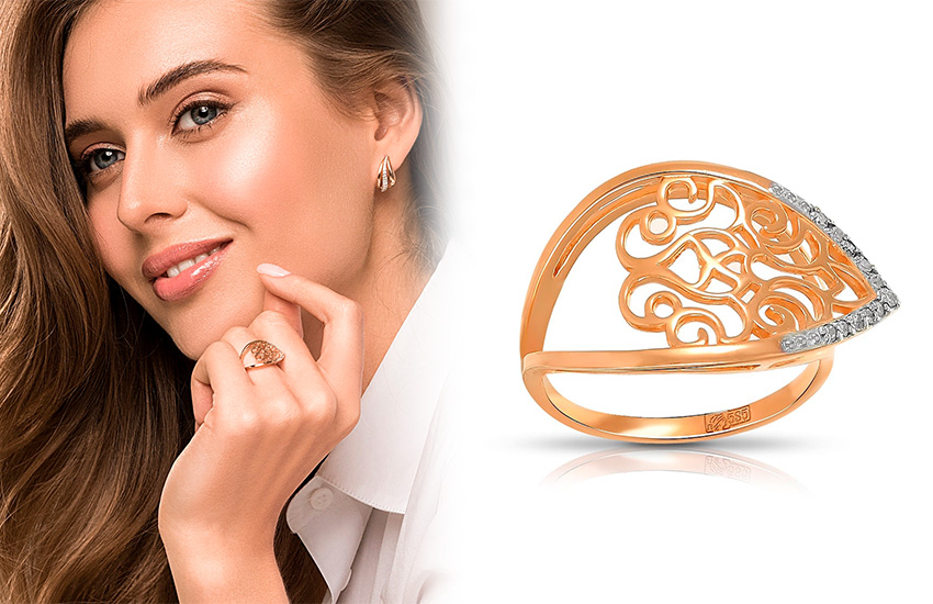 кольцо, массивные украшения, тренды 2021, как носить украшения, 585 золотой