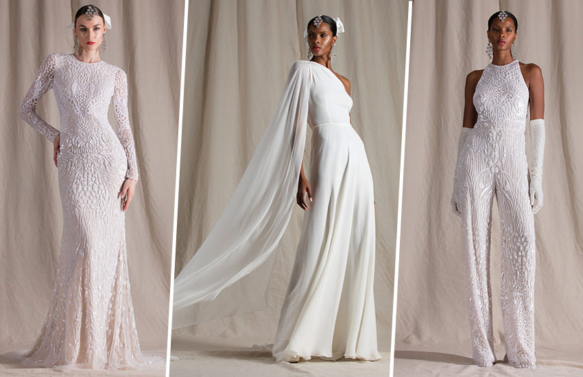 Naeem Khan свадебная коллекция ар-деко Spring 2022 Bridal Collection