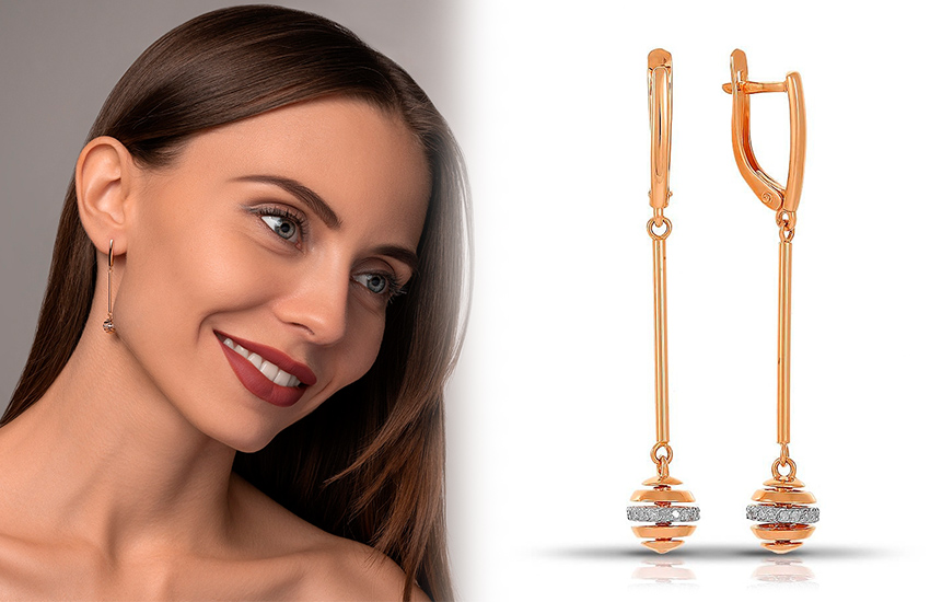 бриллианты Якутии, серьги, интересное, история украшений, 585 золотой