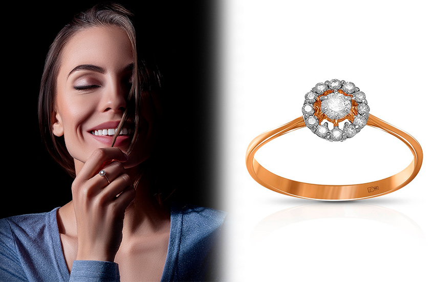 бриллианты Якутии, кольцо, интересное, история украшений, 585 золотой