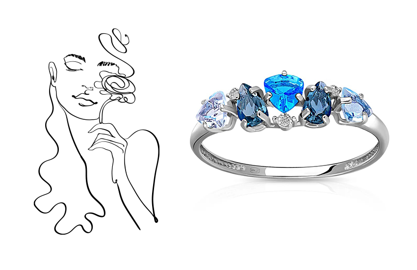 кольцо, 5 вставок, камни, история украшений, ювелирные символы