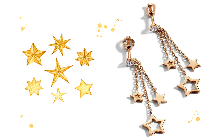 585 золотой ювелирные украшения ювелирные изделия стиль диско серьги