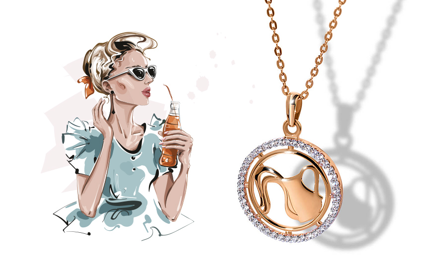 водолей, знаки зодиака, любовный гороскоп, предсказания астролога, подвеска, 585 золотой