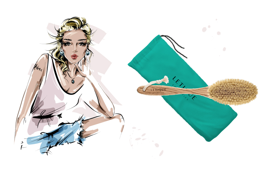 массаж сухой щеткой, щетка для сухого массажа Letique, выбор редакции, красота дома, бьюти, советы, уход за собой