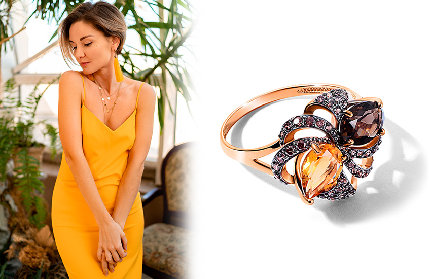 спелое манго, цвета, тренды, весна-лето 2021, советы стилиста, кольцо