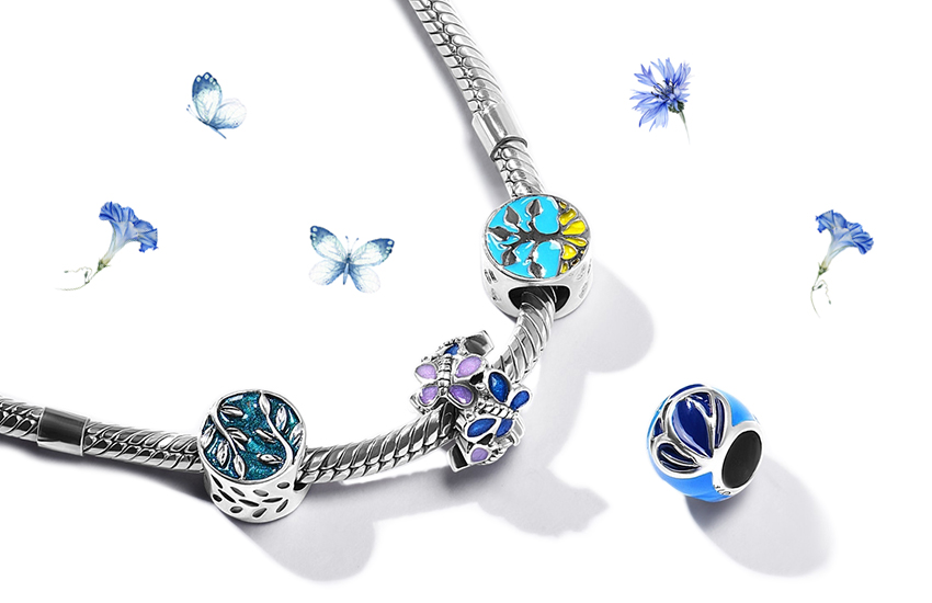 шармы, украшения с эмалью, ювелирный тренд, лето 2021, 585 золотой