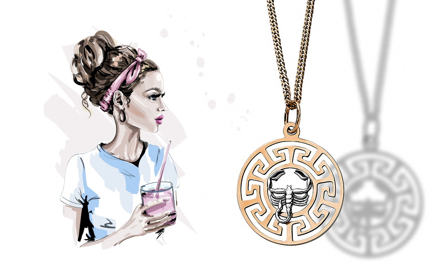 скорпион, знаки зодиака, любовный гороскоп, предсказания астролога, подвеска, 585 золотой