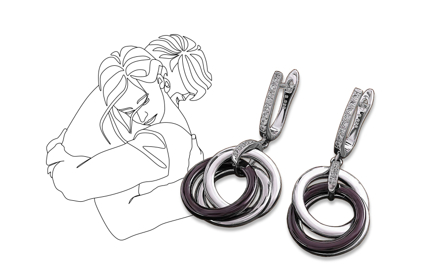 алжирский узел, серьги, символ, любовь, интересное, 585 золотой