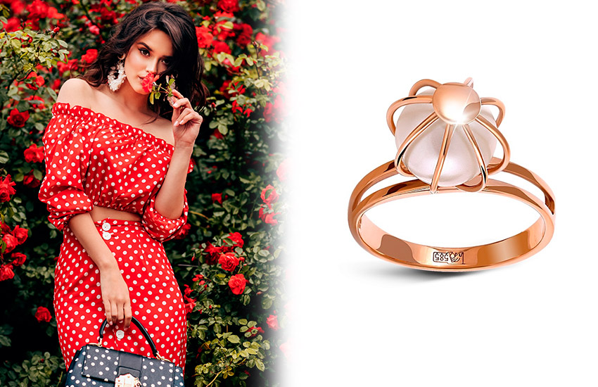 кокетливый горох, принт, тренды, лето, советы стилиста, кольцо