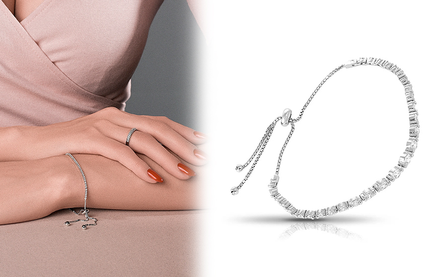 теннисный браслет, история украшений, интересное, как носить, 585 золотой