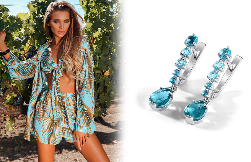манящие тропики, принт, тренды, лето, советы стилиста, серьги