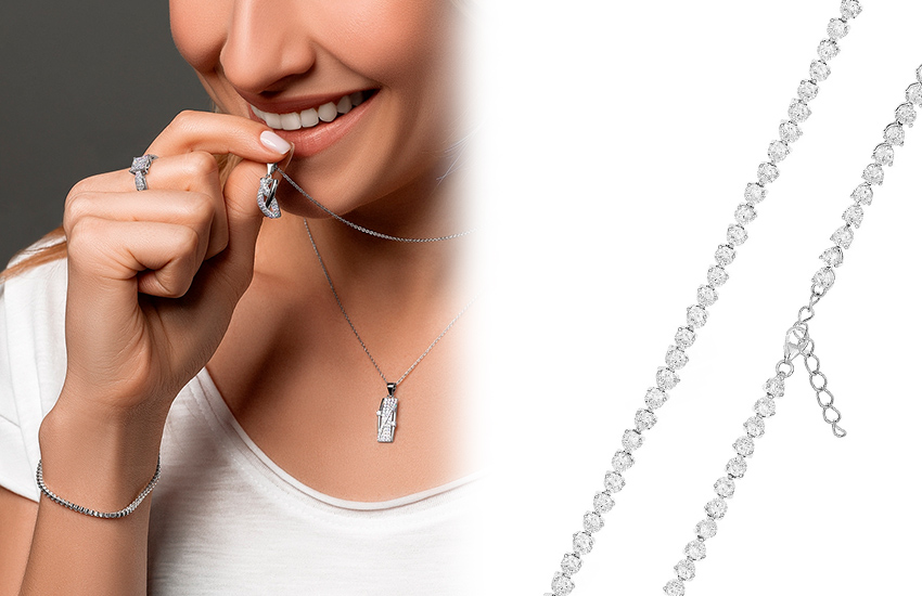 теннисный браслет, история украшений, интересное, как носить, 585 золотой