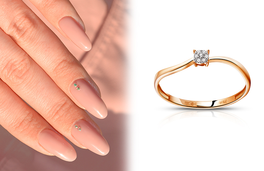 песочный, цвет, лето, тренды маникюра, кольцо, 585 золотой