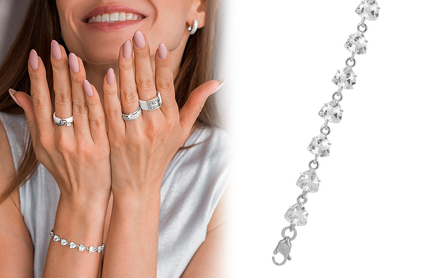 теннисный браслет, история украшений, интересное, как носить, 585 золотой